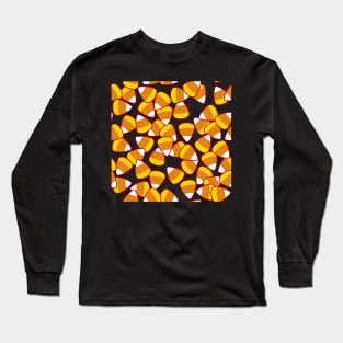 Another Candy Corn Tile (Black) Long Sleeve T-Shirt